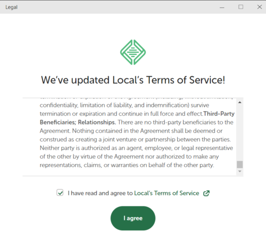 Local Terms of Service 2