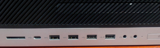 HP EliteDesk 800 G5 SFF フロント側 外部インタフェース