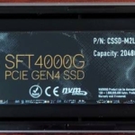 CSSD-M2L2KSFT4KG SSD ケースに入れたところ