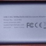 ankmax SSD ケース 裏