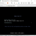 Rocky Linux の仮想マシン - ISOイメージから起動 - ブートローダー