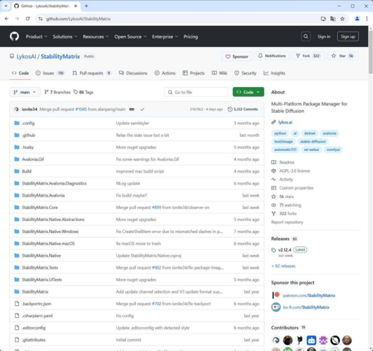 Stability Matrix GitHub