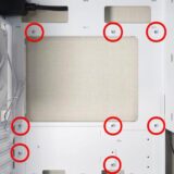 ケース側のマザーボード固定用のねじ穴がある箇所