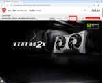 GeForce RTX 5060 Ti 16G VENTUS 2X OC PLUS のページ - サポートをクリック