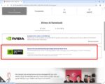 Manual driver download including Game Ready Drvier and Studio Driver をクリック