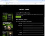 NVIDIA のページに移るので、Manual Driver Search で選択する