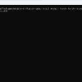 PyTorch のインストール
