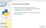 Python 3.10.11 Setup - Setup was successful