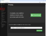 FFmpeg の公式サイト