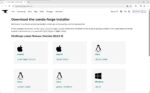 Miniforge のダウンロードページ