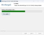 Miniforge のインストーラ - Installing