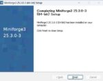 Miniforge のインストーラ - Setup 完了