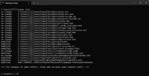 Miniforge Prompt で conda init を実行