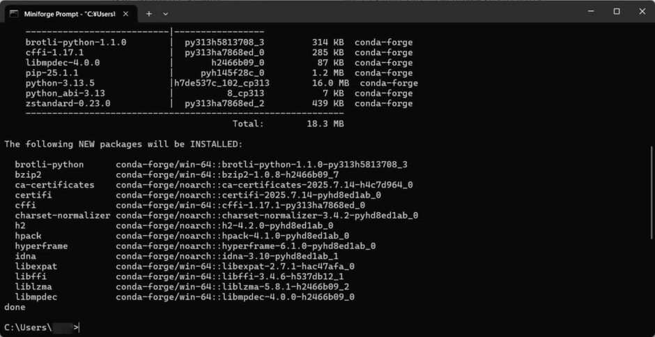 3-3. Conda による仮想環境 (Miniforge で行う) | アプつ