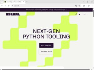 Astral のサイト