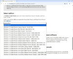 Windows Insider Preview の ISO ファイルダウンロードページ - [Select edition] から選択
