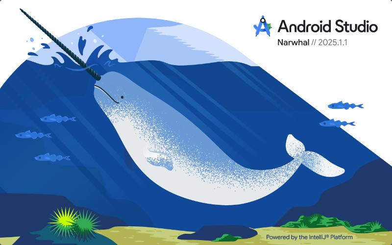 Android Studio Narwhal | 2025.1.1 起動画面
