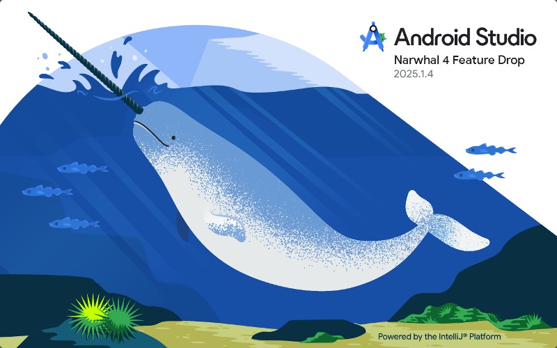Android Studio Narwhal 4 Feature Drop | 2025.1.4 起動画面