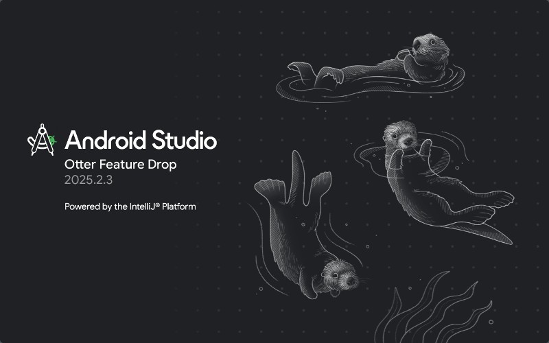 Android Studio Otter 3 Feature Drop | 2025.2.3 プレビューリリース版 起動画面