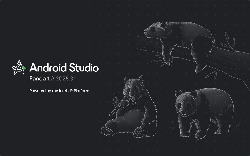 Android Studio Panda 1 | 2025.3.1 プレビューリリース版 起動画面