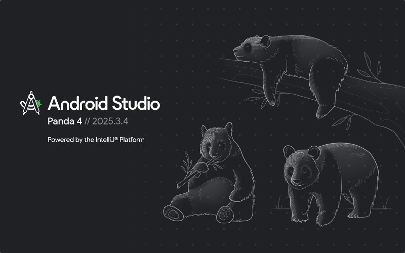 Android Studio Panda 4 | 2025.3.4 プレビューリリース版 起動画面