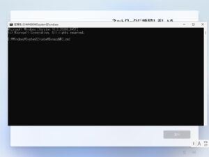 Windows11 のセットアップ - コマンドプロンプトで BypassNRO.cmd を実行